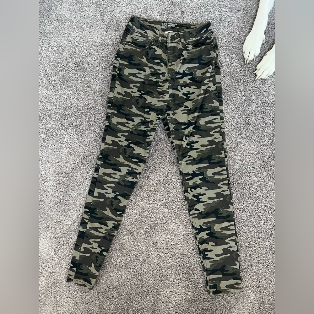 NOBO Army Print Skinny Jeans size 5